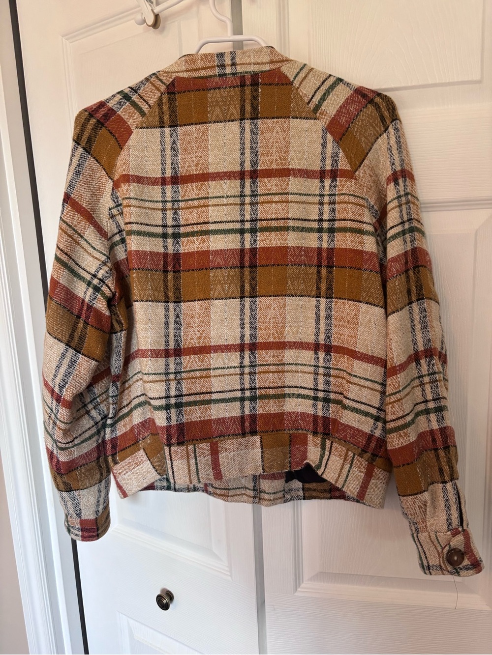 Mike Jacket Linen Cotton Texan Jacquard Plaid Tartan Print - Picture 5 of 8